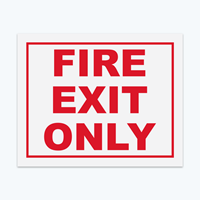 Picture of Fire Exit Only