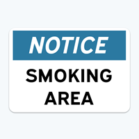 Picture of Notice: Smoking Area
