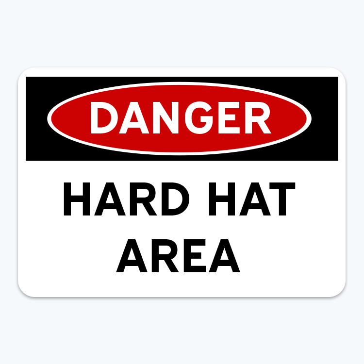 Picture of Danger: Hard Hat Area