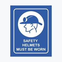 Picture of Safety Helmets Must Be Worn