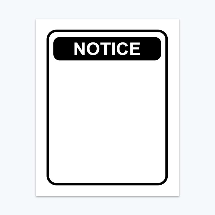 Picture of Notice