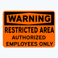 Picture of Warning: Restricted Area