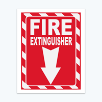 Picture of Fire Extinguisher Below