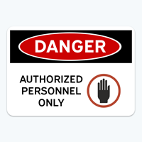 Picture of Danger: Authorized Personnel Only