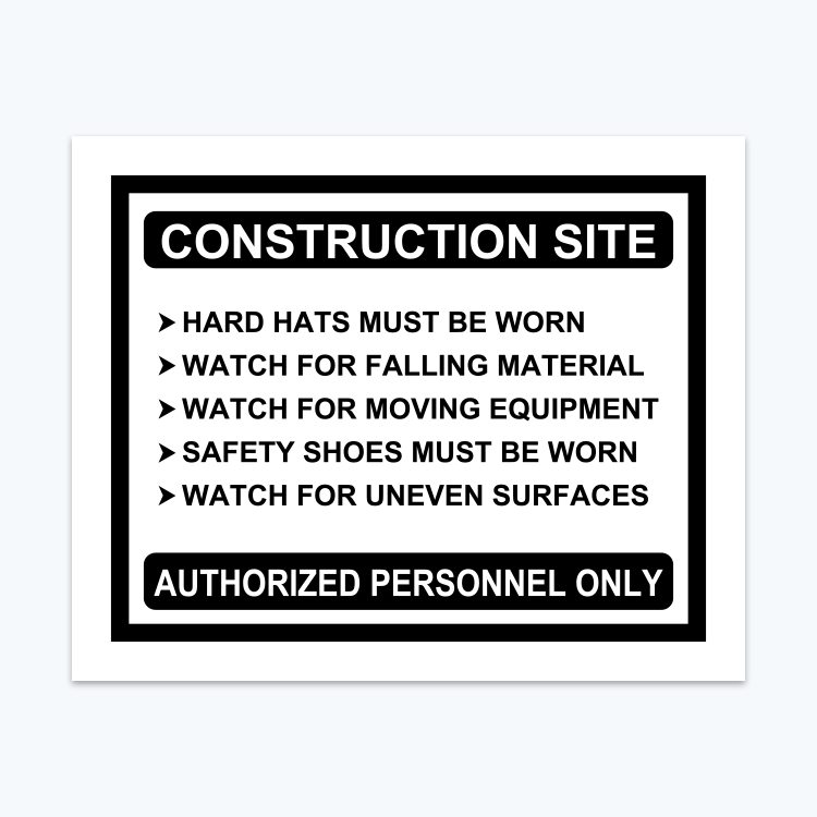 Picture of Construction Site Rules